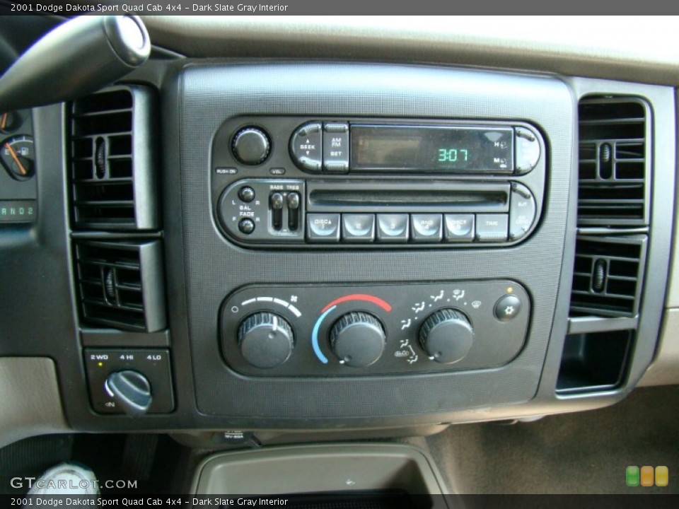 Dark Slate Gray Interior Audio System for the 2001 Dodge Dakota Sport Quad Cab 4x4 #53078893