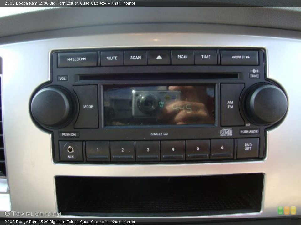 Khaki Interior Audio System for the 2008 Dodge Ram 1500 Big Horn Edition Quad Cab 4x4 #53080960