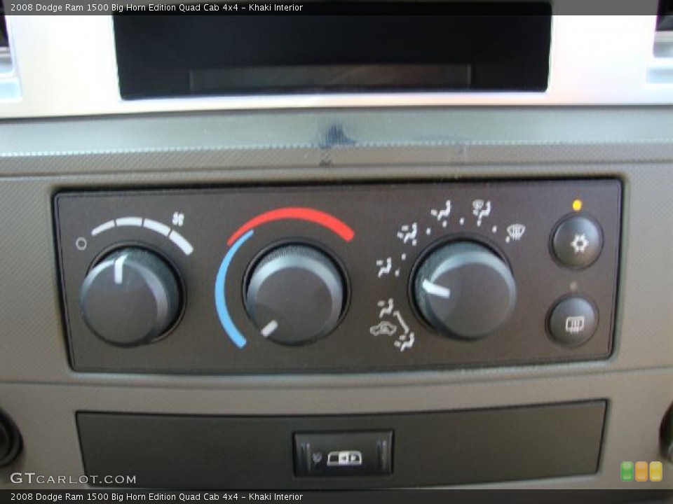 Khaki Interior Controls for the 2008 Dodge Ram 1500 Big Horn Edition Quad Cab 4x4 #53080975