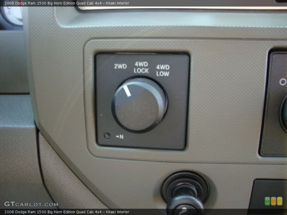 Khaki Interior Controls for the 2008 Dodge Ram 1500 Big Horn Edition Quad Cab 4x4 #53080983