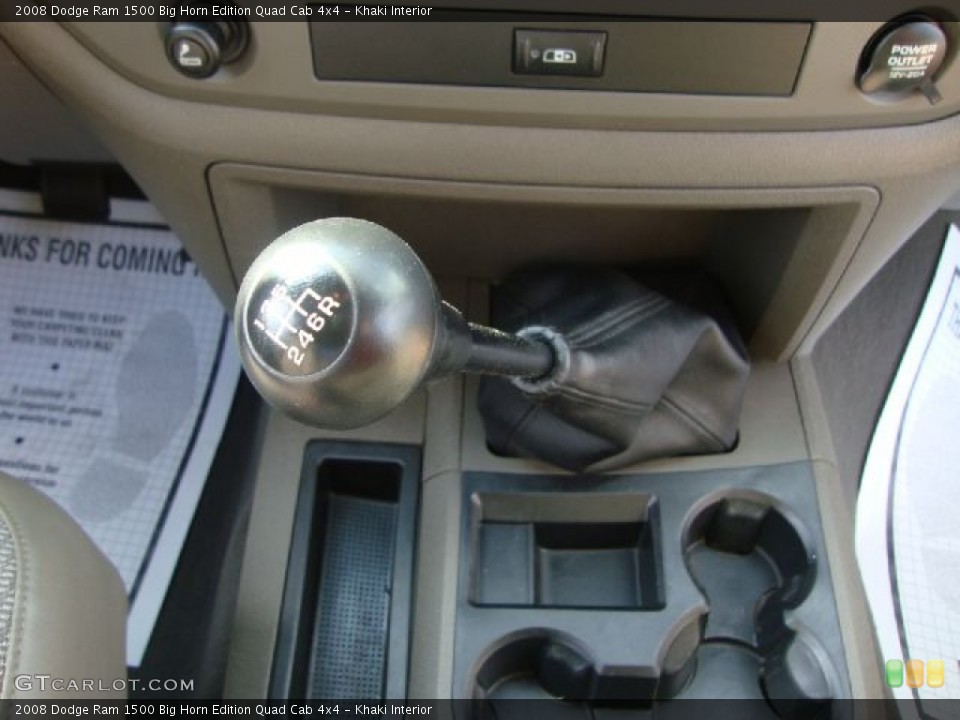 Khaki Interior Transmission for the 2008 Dodge Ram 1500 Big Horn Edition Quad Cab 4x4 #53081005