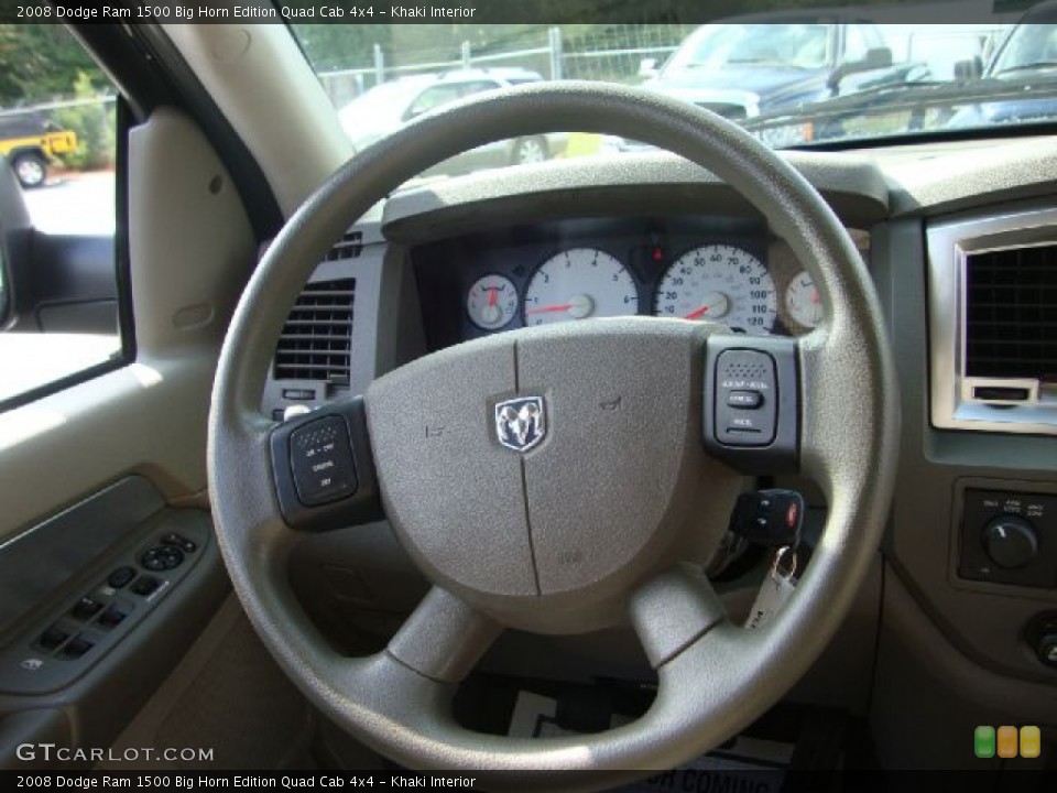 Khaki Interior Steering Wheel for the 2008 Dodge Ram 1500 Big Horn Edition Quad Cab 4x4 #53081020