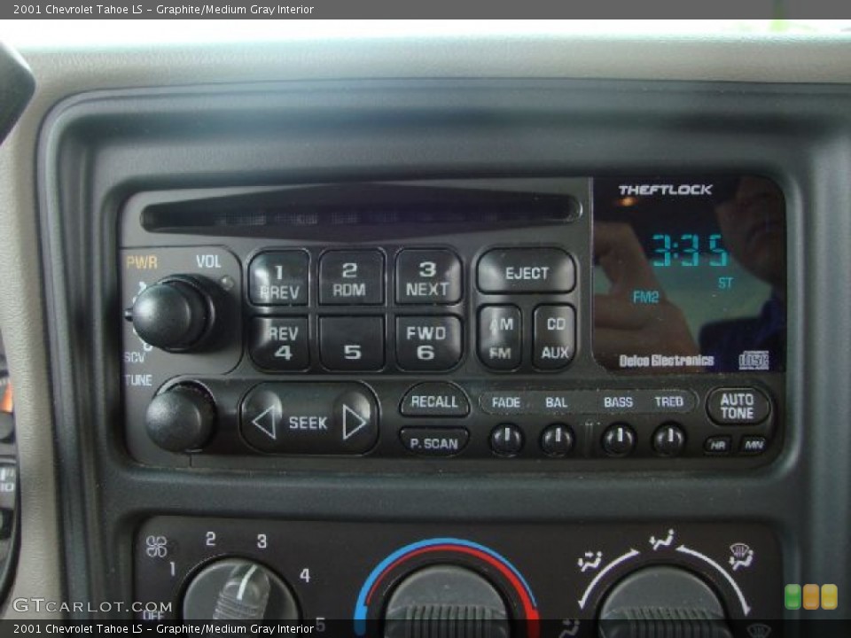 Graphite/Medium Gray Interior Audio System for the 2001 Chevrolet Tahoe LS #53082076