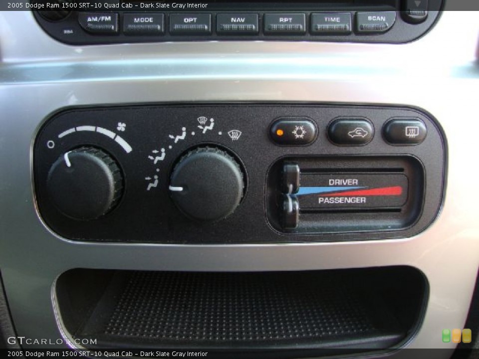 Dark Slate Gray Interior Controls for the 2005 Dodge Ram 1500 SRT-10 Quad Cab #53082520