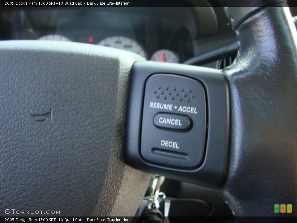 Dark Slate Gray Interior Controls for the 2005 Dodge Ram 1500 SRT-10 Quad Cab #53082577