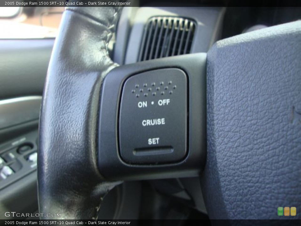 Dark Slate Gray Interior Controls for the 2005 Dodge Ram 1500 SRT-10 Quad Cab #53082589