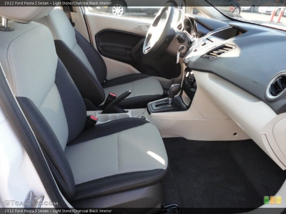Light Stone/Charcoal Black Interior Photo for the 2012 Ford Fiesta S Sedan #53083354