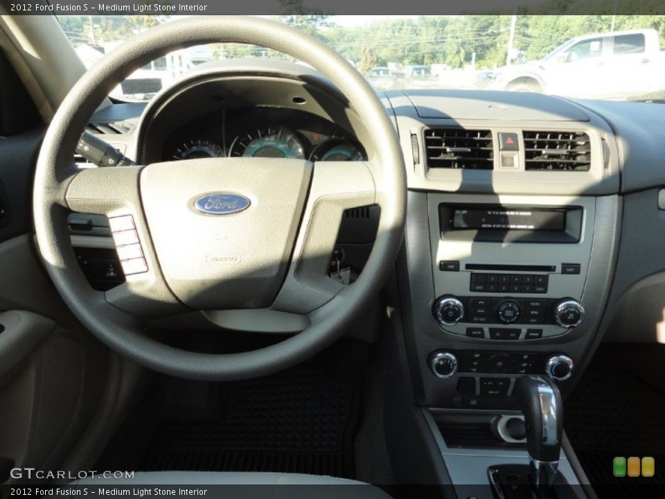 Medium Light Stone Interior Dashboard for the 2012 Ford Fusion S #53083585