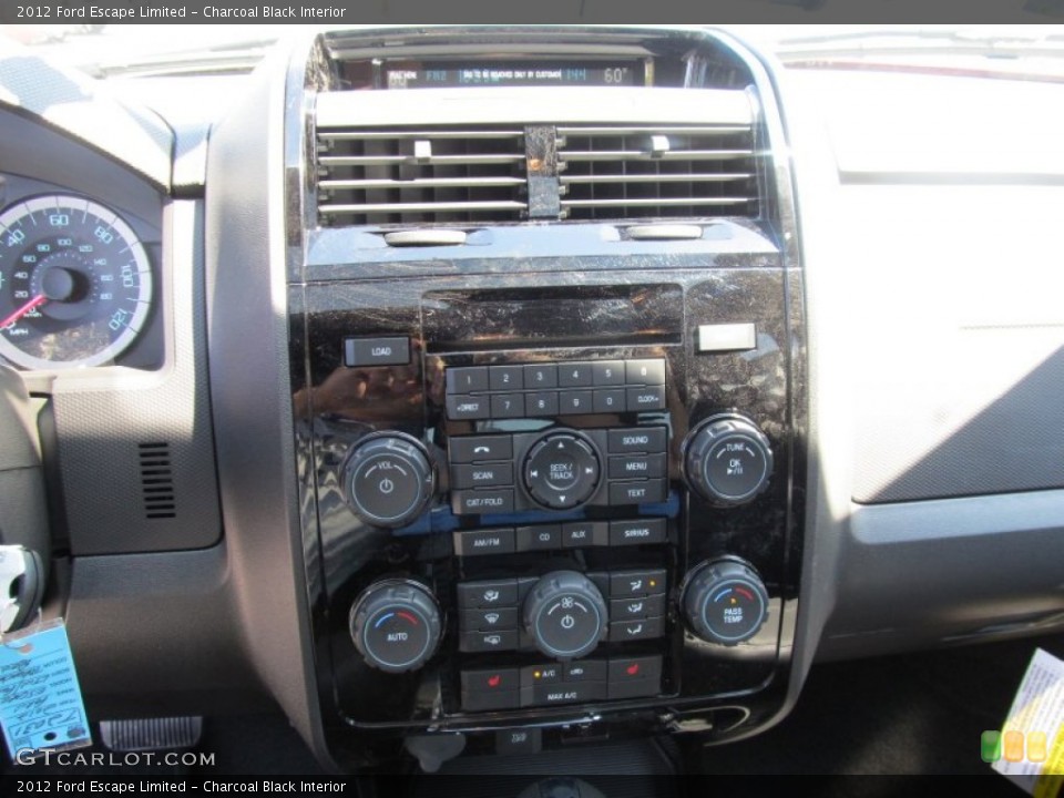 Charcoal Black Interior Controls for the 2012 Ford Escape Limited #53084939
