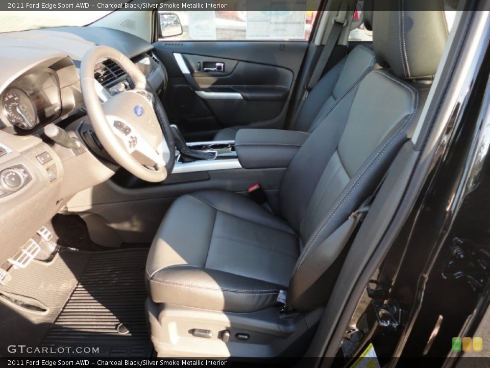 Charcoal Black/Silver Smoke Metallic Interior Photo for the 2011 Ford Edge Sport AWD #53085749