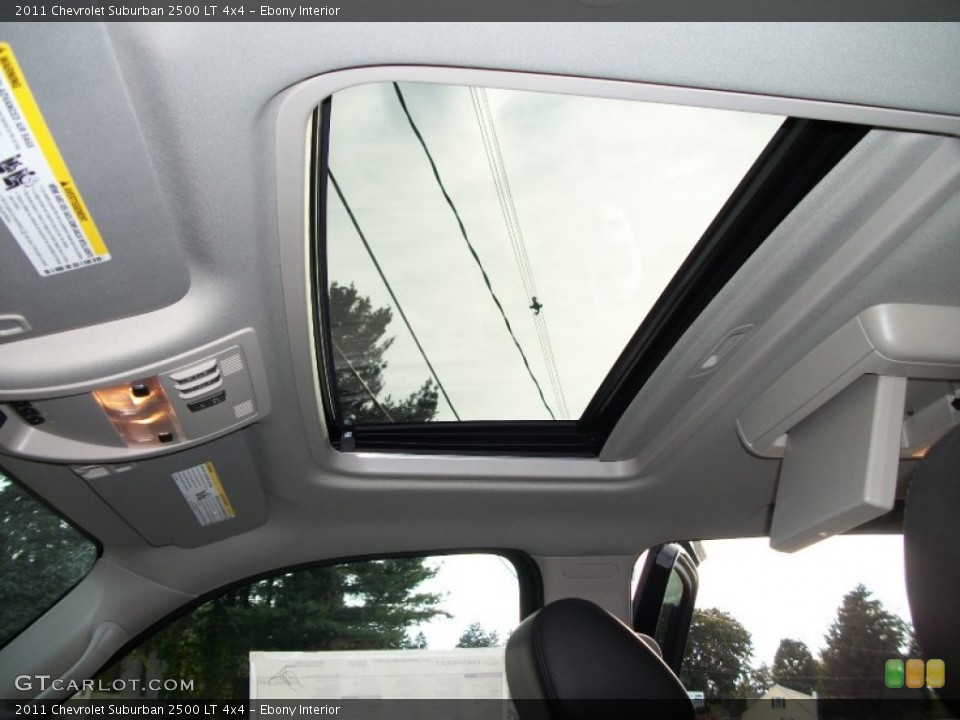 Ebony Interior Sunroof for the 2011 Chevrolet Suburban 2500 LT 4x4 #53086856