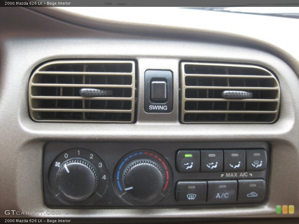 Beige Interior Controls for the 2000 Mazda 626 LX #53087168