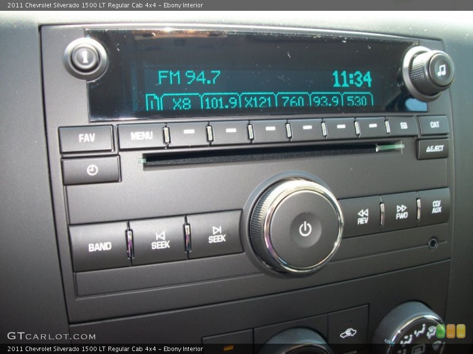 Ebony Interior Audio System for the 2011 Chevrolet Silverado 1500 LT Regular Cab 4x4 #53087984