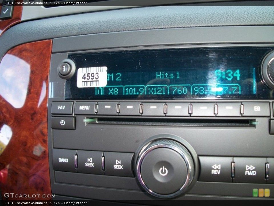 Ebony Interior Audio System for the 2011 Chevrolet Avalanche LS 4x4 #53088836