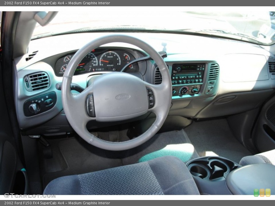 Medium Graphite Interior Dashboard for the 2002 Ford F150 FX4 SuperCab 4x4 #53089418
