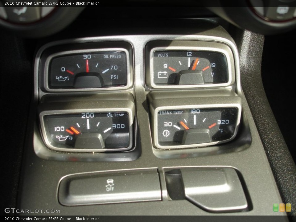 Black Interior Gauges for the 2010 Chevrolet Camaro SS/RS Coupe #53089955