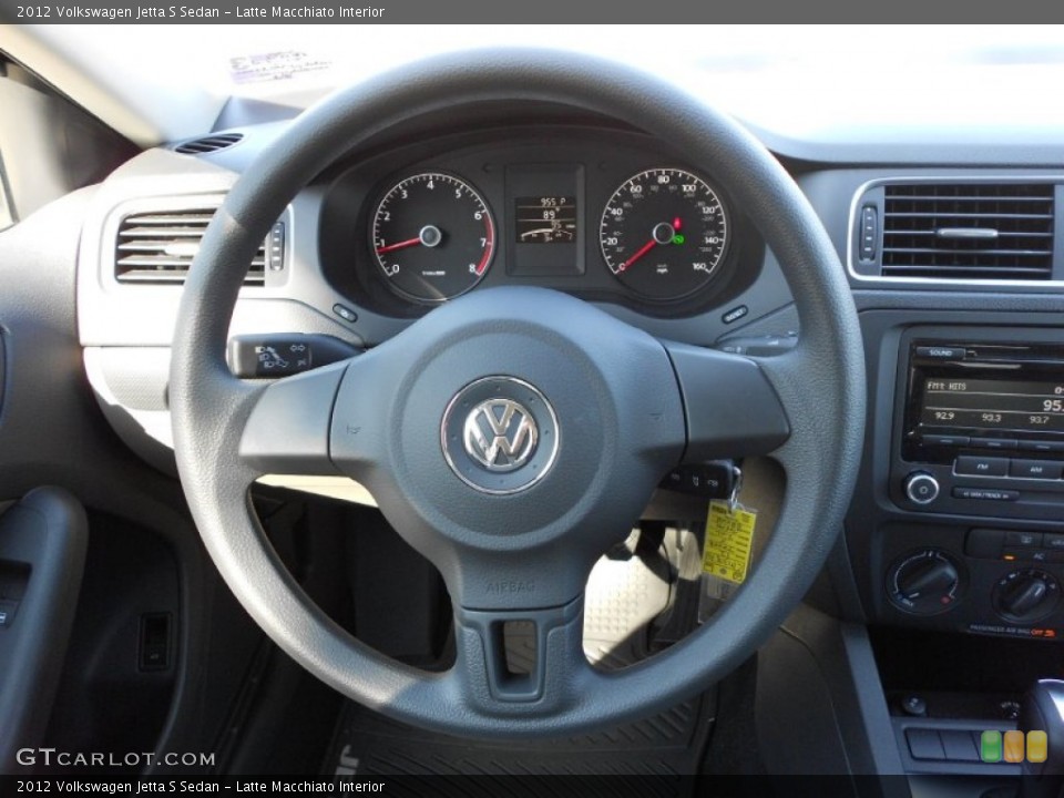 Latte Macchiato Interior Steering Wheel for the 2012 Volkswagen Jetta S Sedan #53090207