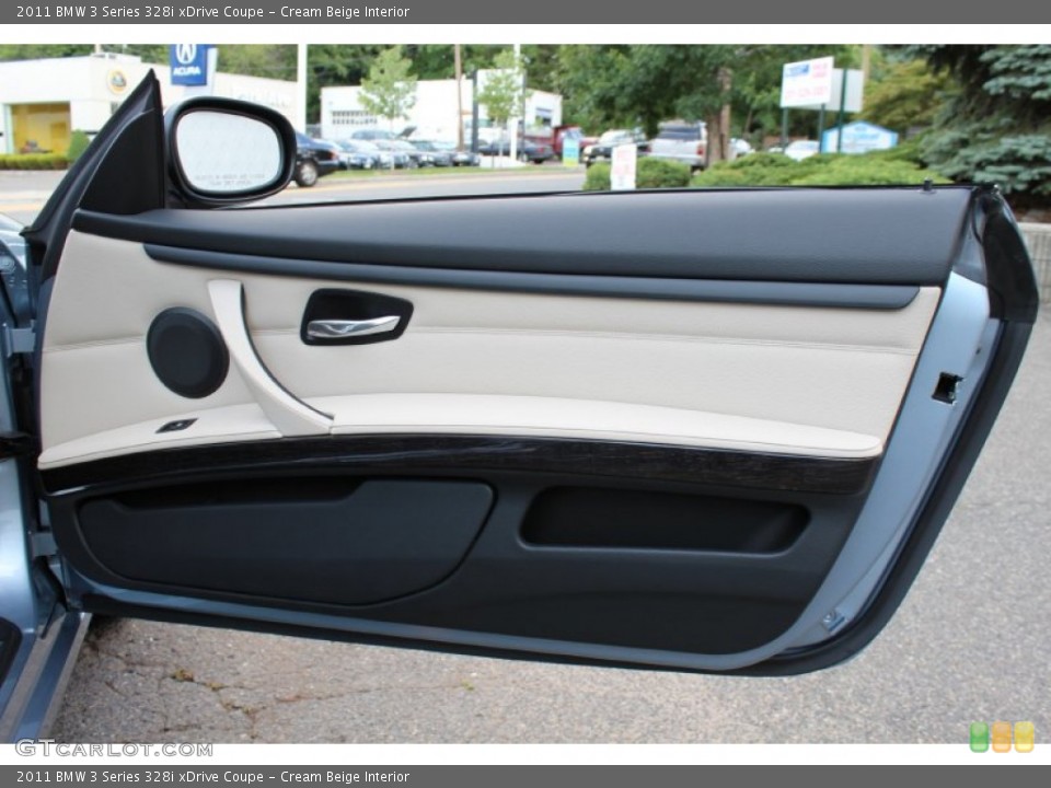 Cream Beige Interior Door Panel for the 2011 BMW 3 Series 328i xDrive Coupe #53091443