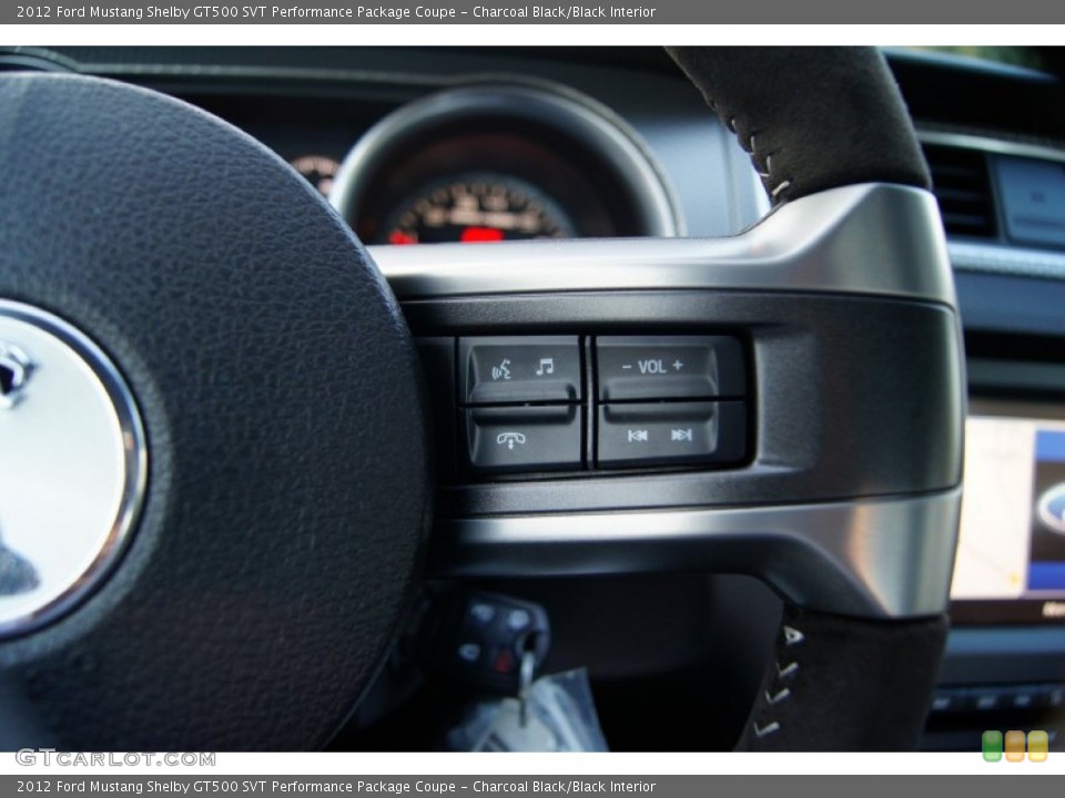 Charcoal Black/Black Interior Controls for the 2012 Ford Mustang Shelby GT500 SVT Performance Package Coupe #53093231