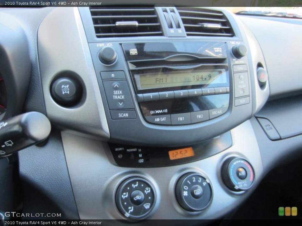 Ash Gray Interior Controls for the 2010 Toyota RAV4 Sport V6 4WD #53093645