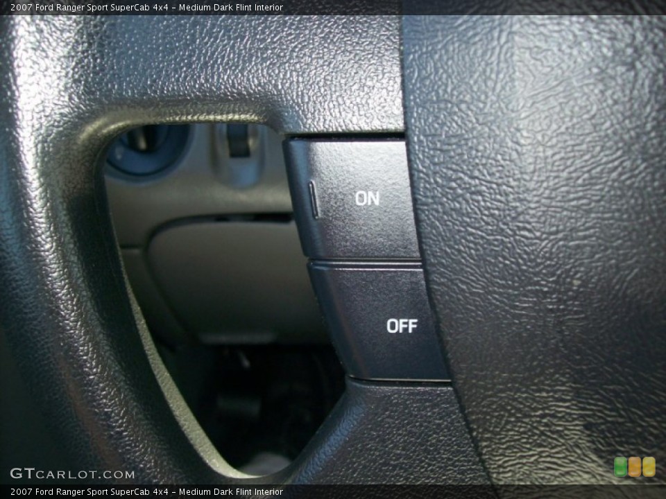 Medium Dark Flint Interior Controls for the 2007 Ford Ranger Sport SuperCab 4x4 #53093732