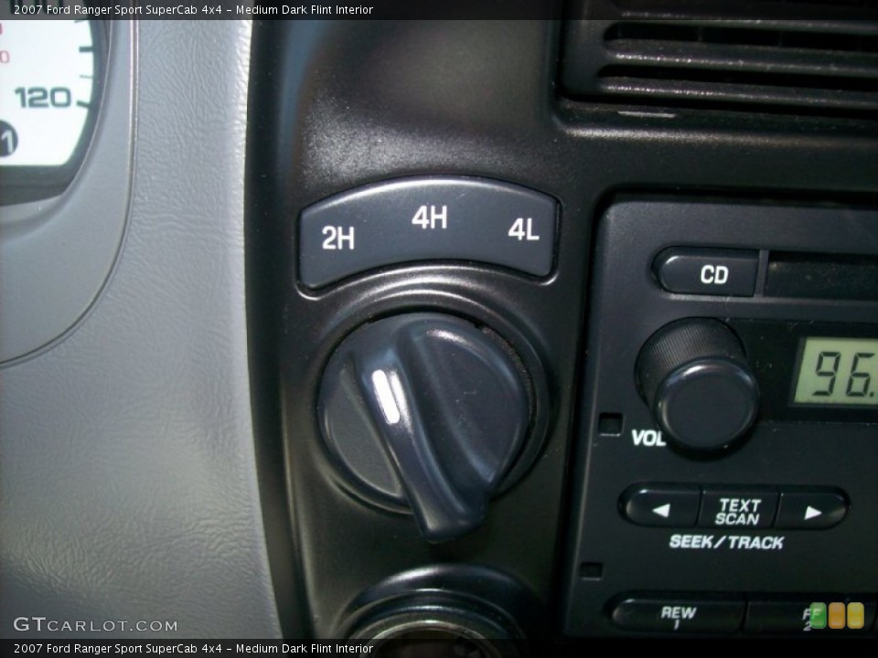 Medium Dark Flint Interior Controls for the 2007 Ford Ranger Sport SuperCab 4x4 #53093780