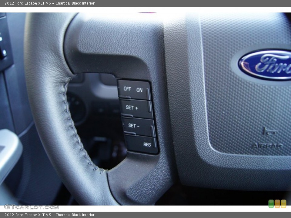 Charcoal Black Interior Controls for the 2012 Ford Escape XLT V6 #53093924