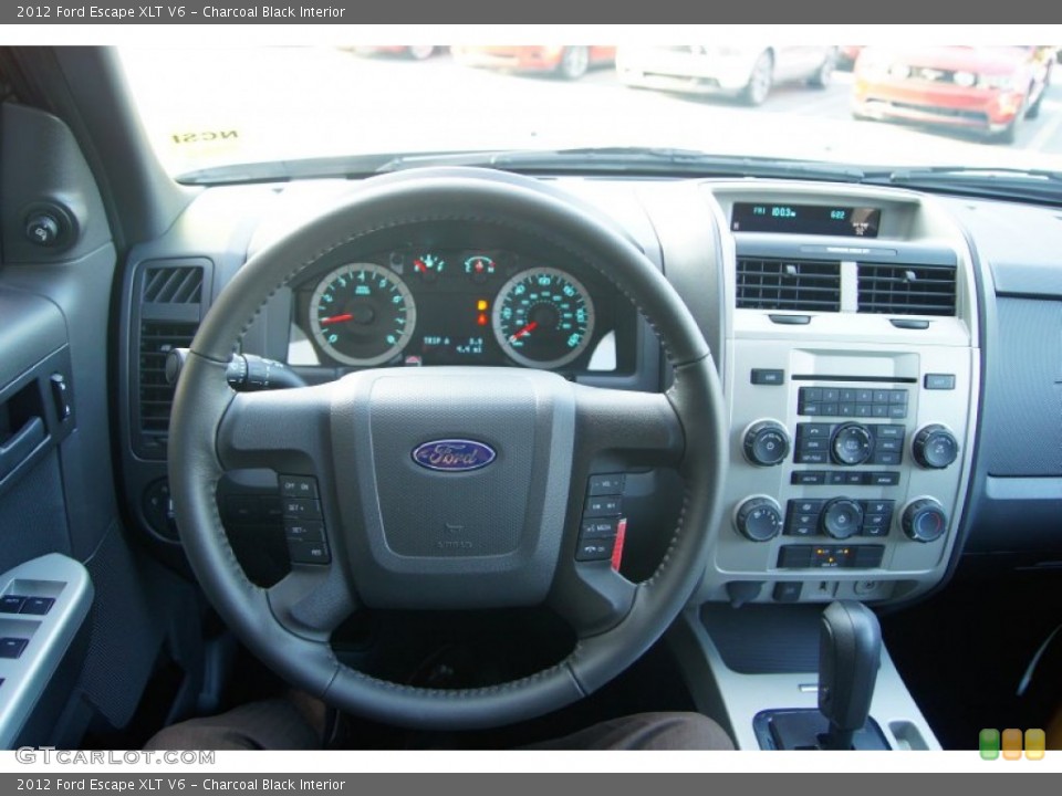 Charcoal Black Interior Dashboard for the 2012 Ford Escape XLT V6 #53093972