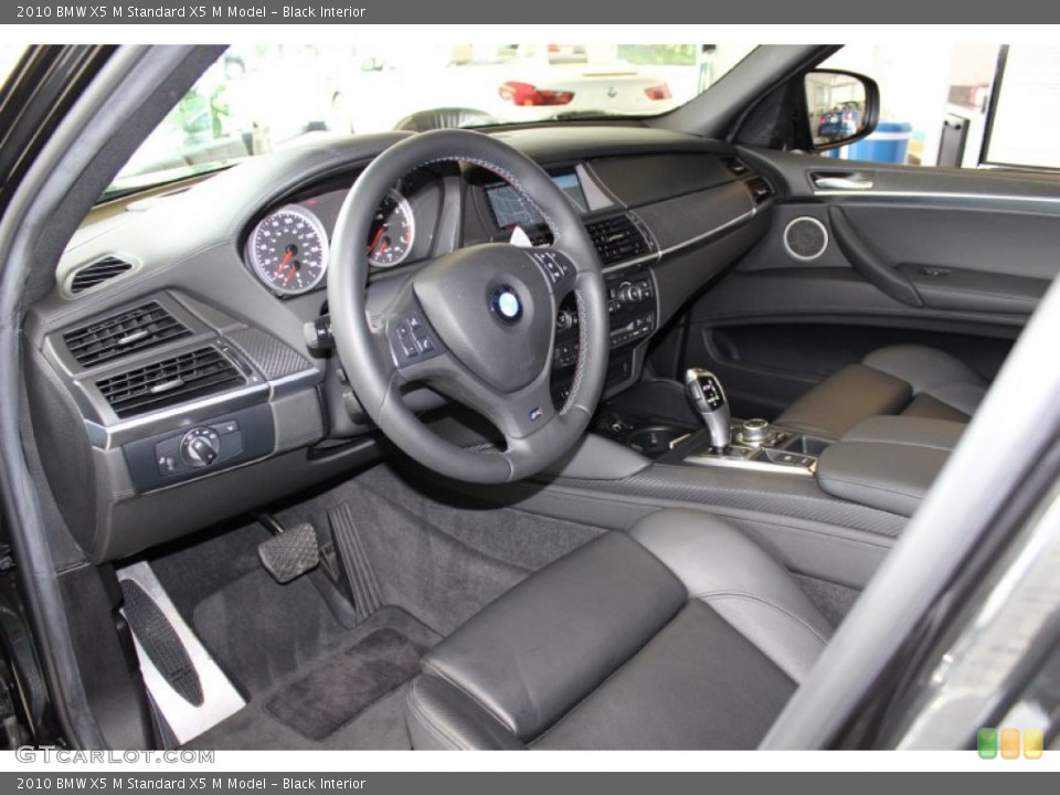 Black 2010 BMW X5 M Interiors