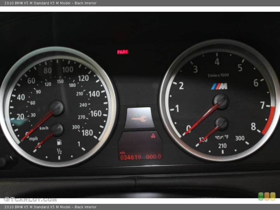 Black Interior Gauges for the 2010 BMW X5 M  #53094224