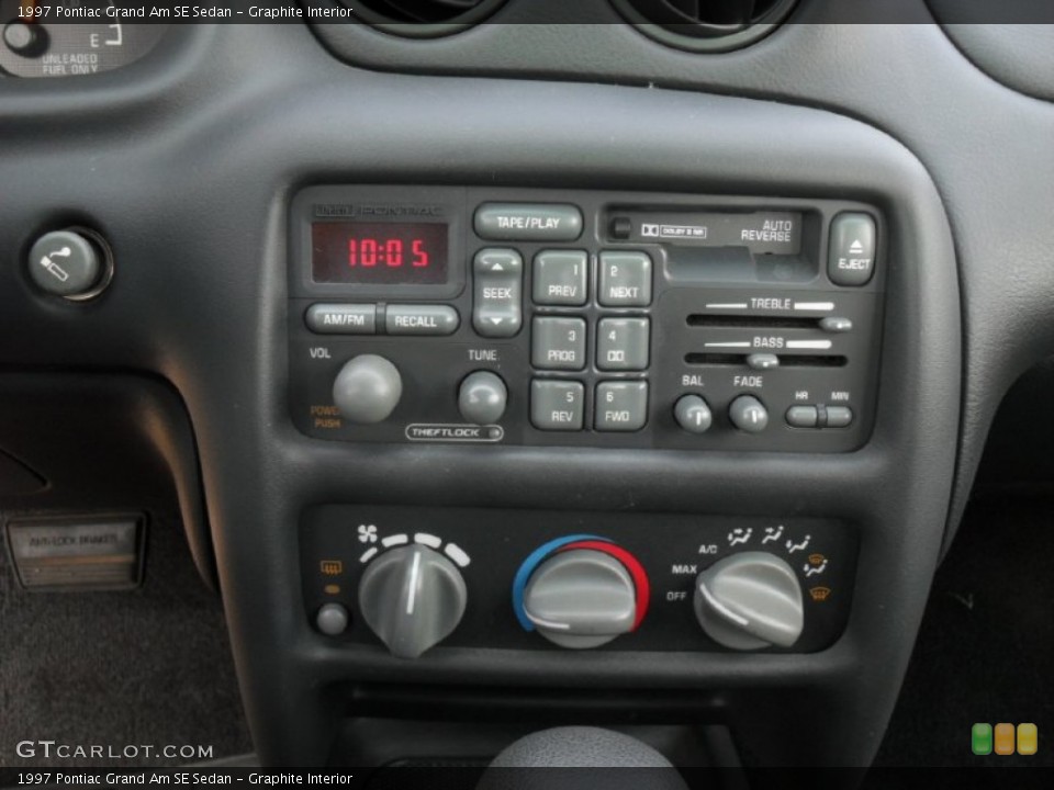 Graphite Interior Controls for the 1997 Pontiac Grand Am SE Sedan #53096186