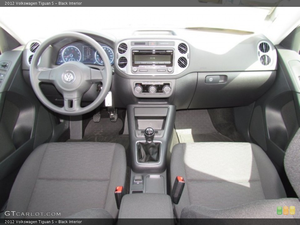 Black Interior Dashboard for the 2012 Volkswagen Tiguan S #53096699
