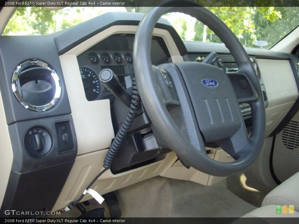 Camel Interior Steering Wheel for the 2008 Ford F250 Super Duty XLT Regular Cab 4x4 #53096729
