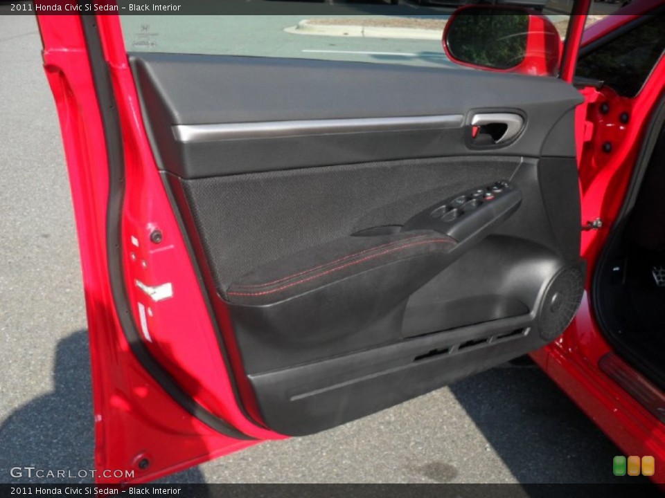 Black Interior Door Panel for the 2011 Honda Civic Si Sedan #53097329