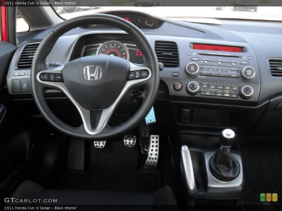 Black Interior Dashboard for the 2011 Honda Civic Si Sedan #53097446