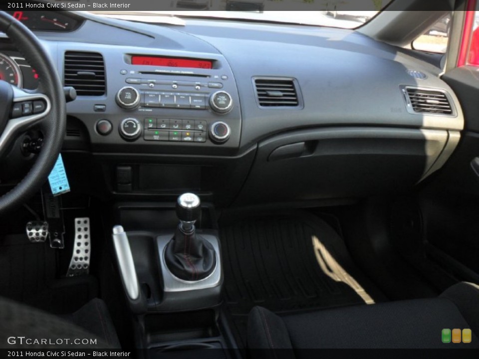 Black Interior Dashboard for the 2011 Honda Civic Si Sedan #53097461
