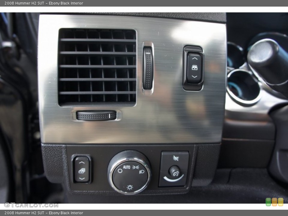 Ebony Black Interior Controls for the 2008 Hummer H2 SUT #53097617
