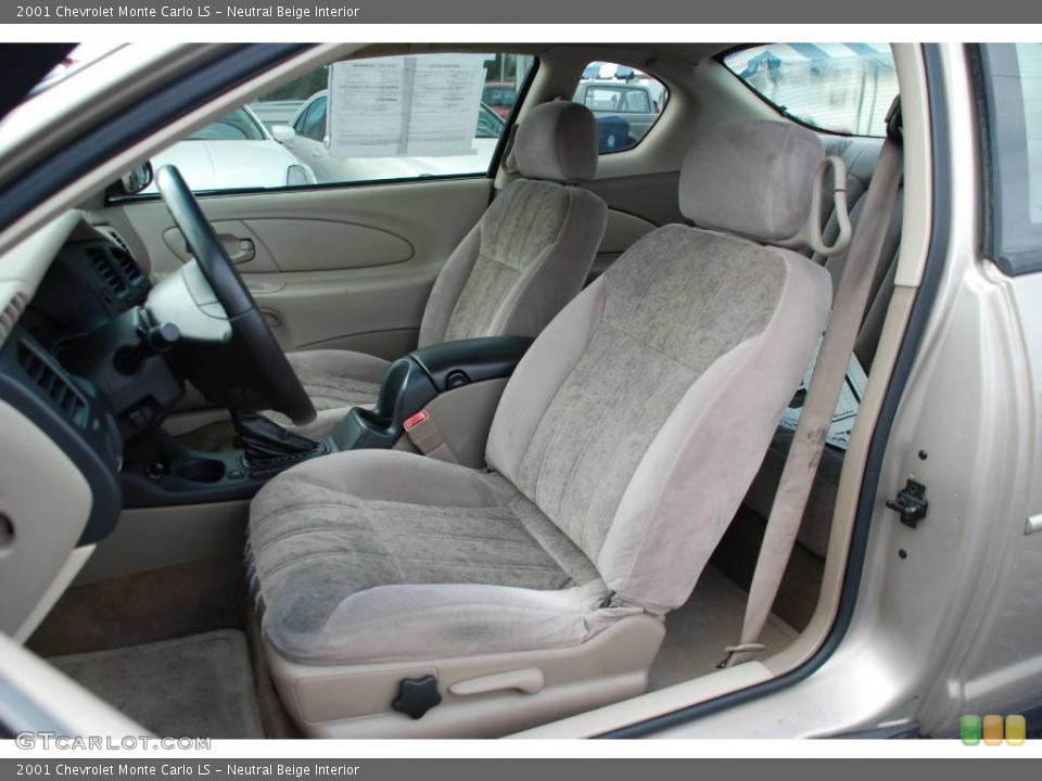 Neutral Beige Interior Photo for the 2001 Chevrolet Monte Carlo LS #53099909