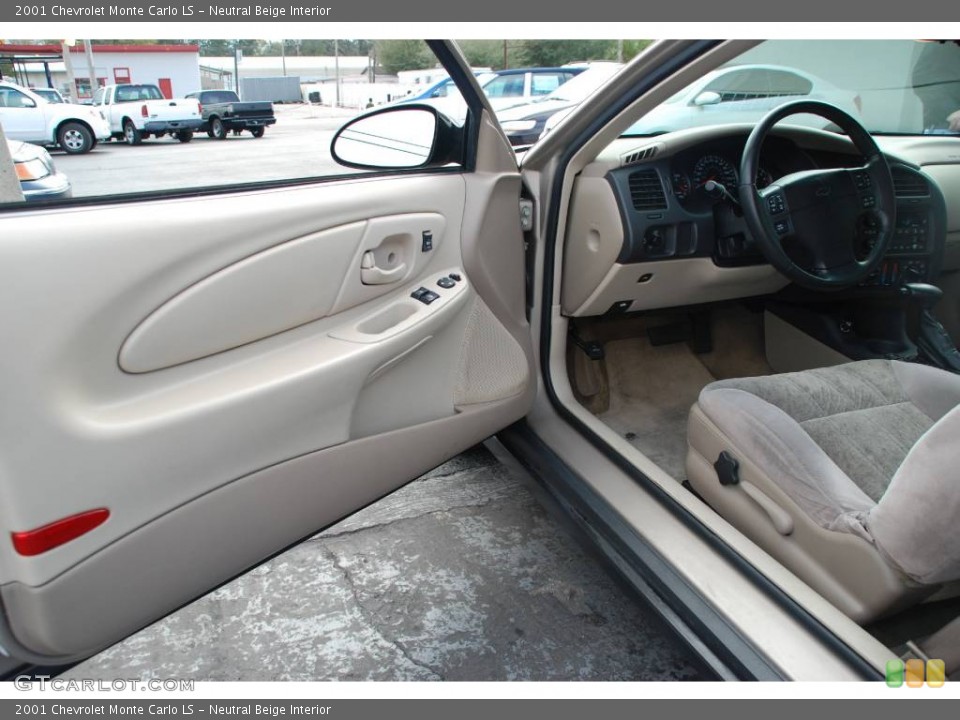 Neutral Beige Interior Door Panel for the 2001 Chevrolet Monte Carlo LS #53099939