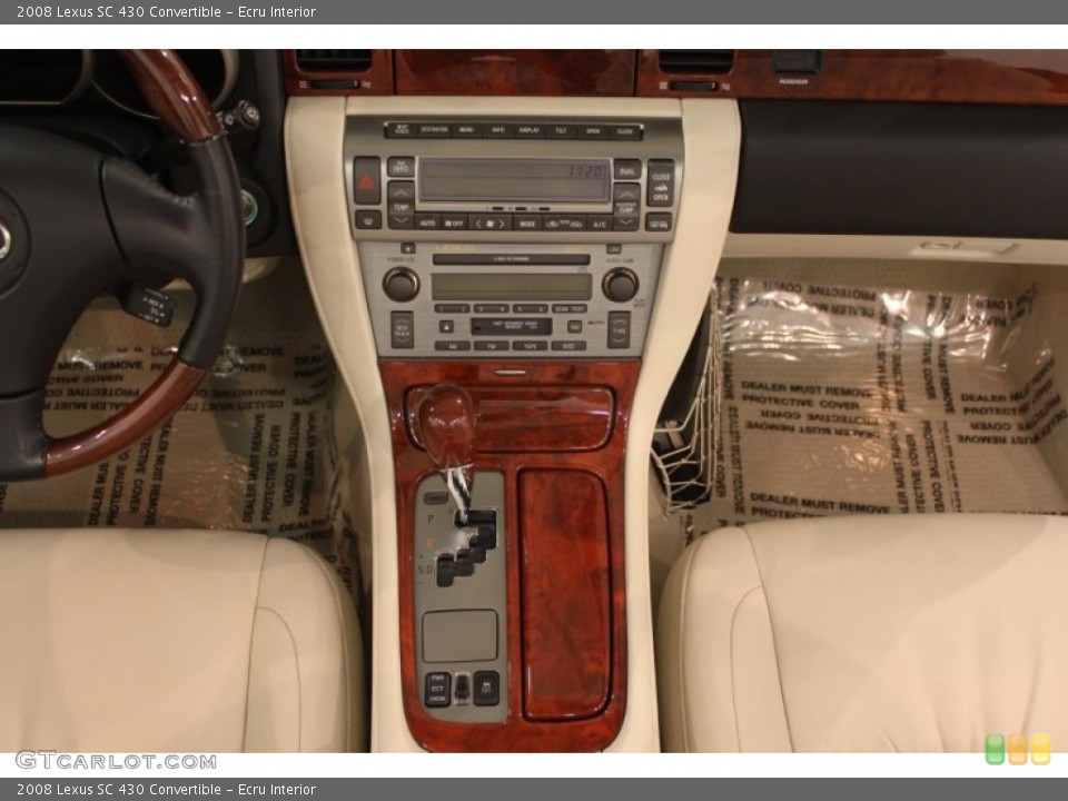 Ecru Interior Controls for the 2008 Lexus SC 430 Convertible #53102084