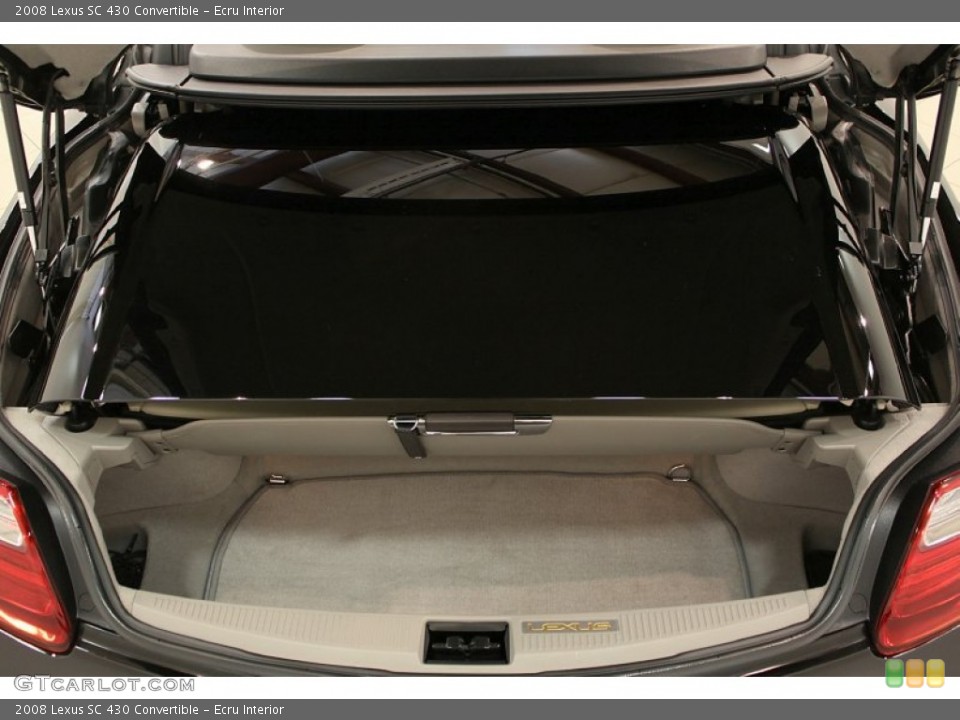 Ecru Interior Trunk for the 2008 Lexus SC 430 Convertible #53102096
