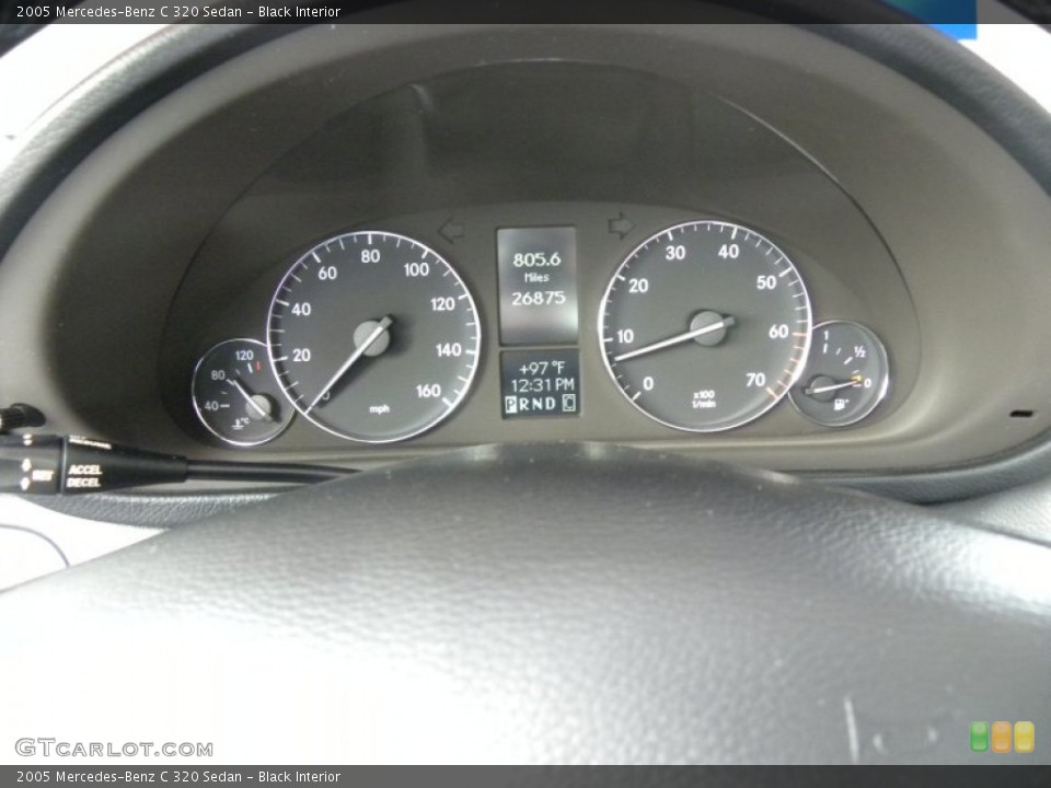 Black Interior Gauges for the 2005 Mercedes-Benz C 320 Sedan #53103620