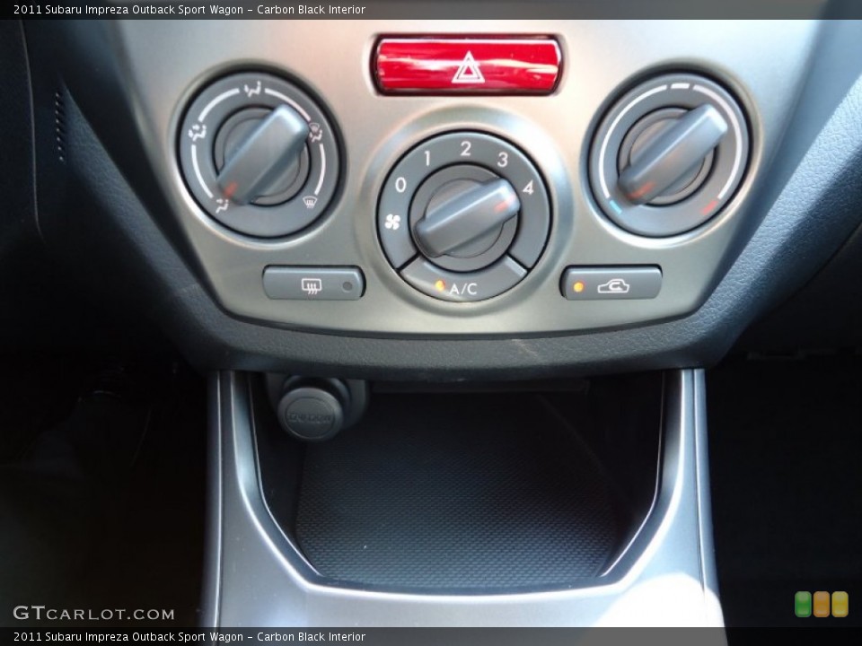 Carbon Black Interior Controls for the 2011 Subaru Impreza Outback Sport Wagon #53107022