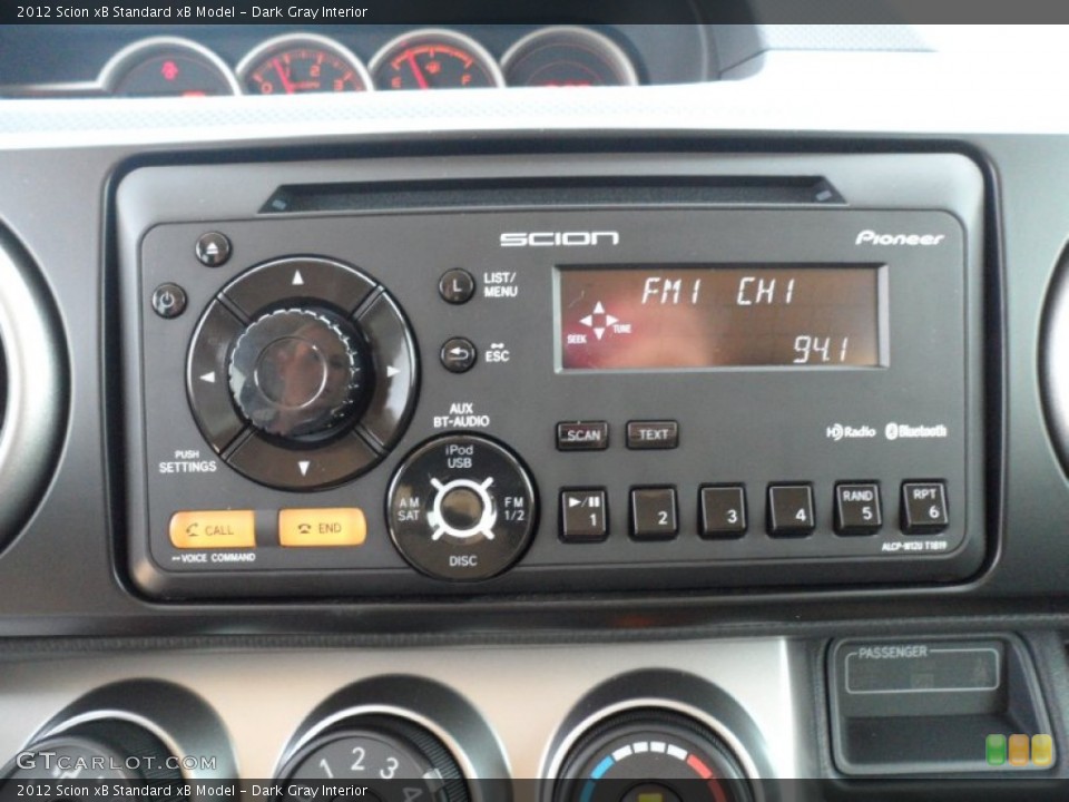 Dark Gray Interior Audio System for the 2012 Scion xB  #53109269
