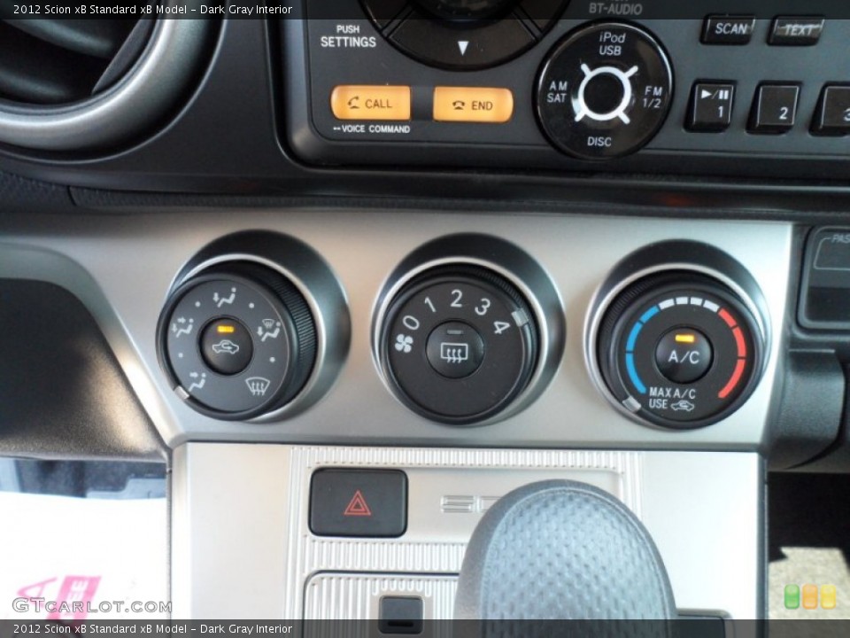 Dark Gray Interior Controls for the 2012 Scion xB  #53109281