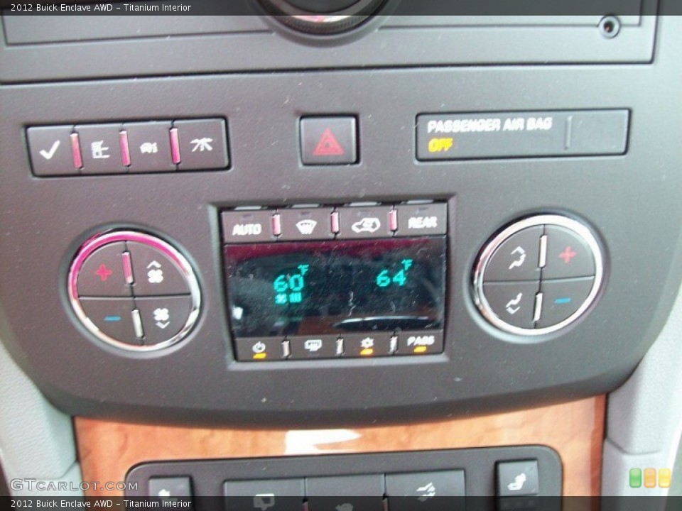 Titanium Interior Controls for the 2012 Buick Enclave AWD #53110202