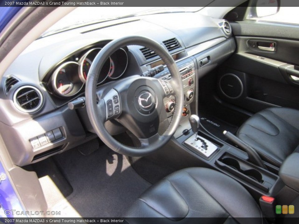 Black Interior Photo for the 2007 Mazda MAZDA3 s Grand Touring Hatchback #53112119