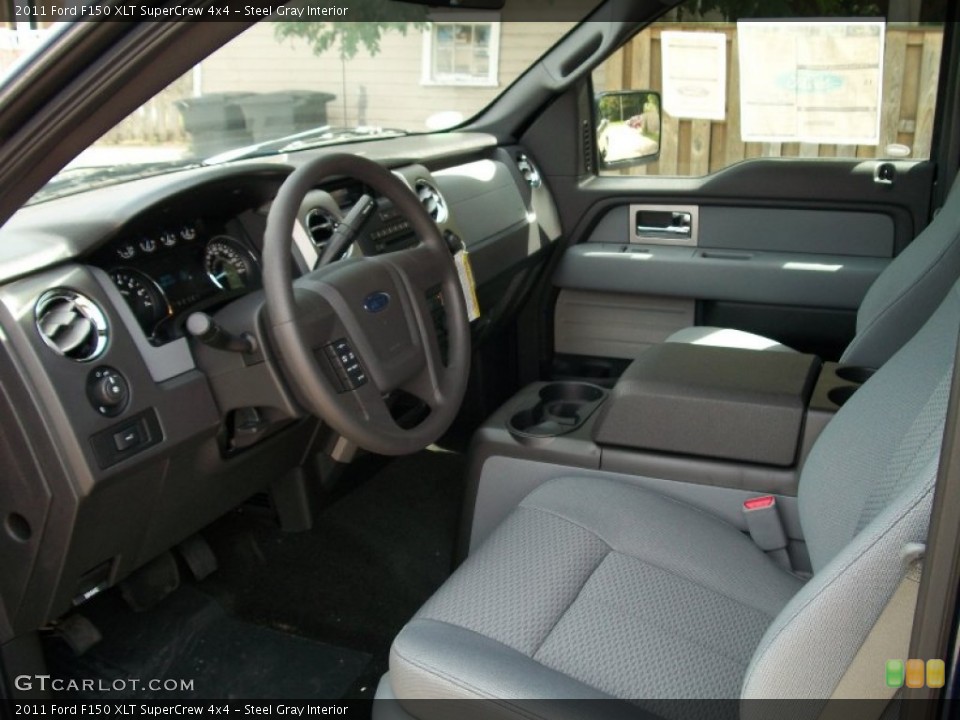 Steel Gray Interior Photo for the 2011 Ford F150 XLT SuperCrew 4x4 #53113109