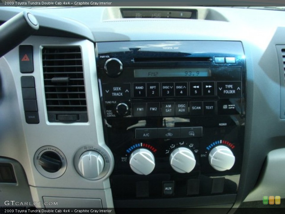 Graphite Gray Interior Controls for the 2009 Toyota Tundra Double Cab 4x4 #53115683