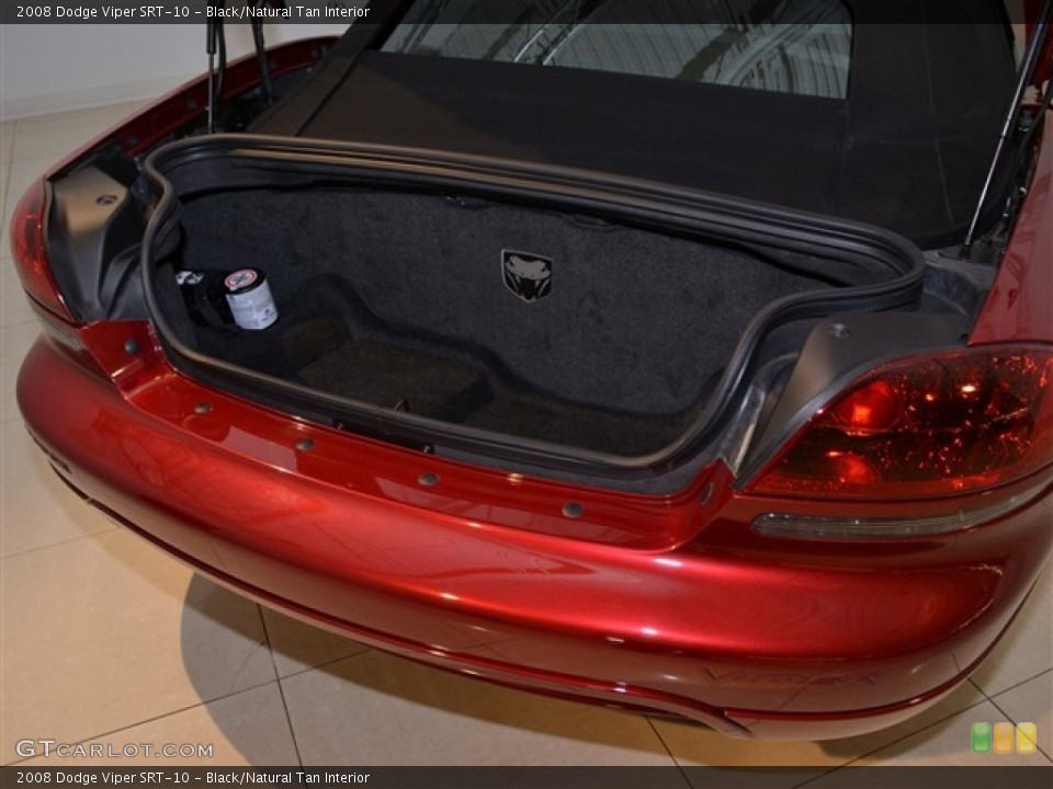 Black/Natural Tan Interior Trunk for the 2008 Dodge Viper SRT-10 #53118027
